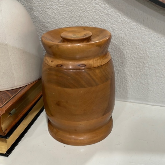 MID Century Tobacco Salt box - Picture 1 of 5